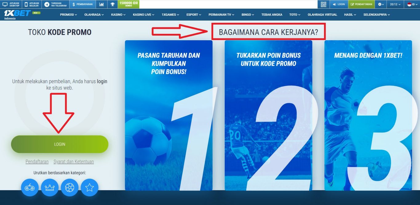 Petunjuk Mendapatkan Kode Promo 1xBet Terbaru